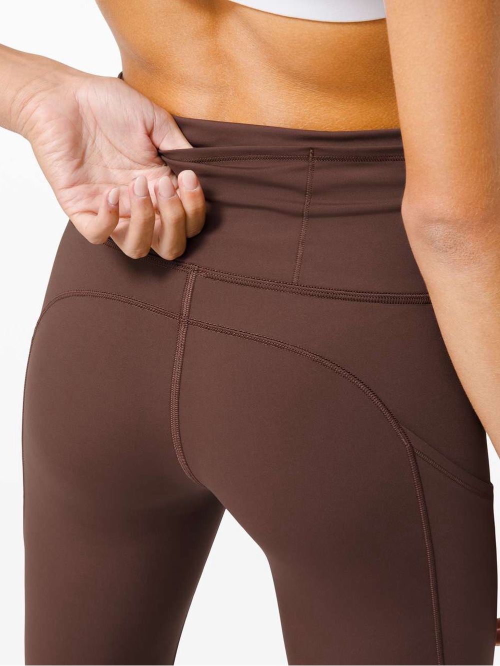 Lululemon Fast and Free Tight 28" *Non-Reflective - Brown Earth - Picture 7 of 10